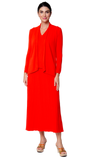 Amy Shawl Collar Cardigan ; Bright Orange