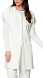Maxima Milano-Knit Vest, Winter White