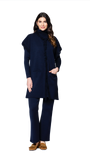 Maxima Milano-Knit Vest, Dark Navy