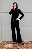 Zoe Square-Detail Knit Jacket ; Black (Ships after Oct 28)