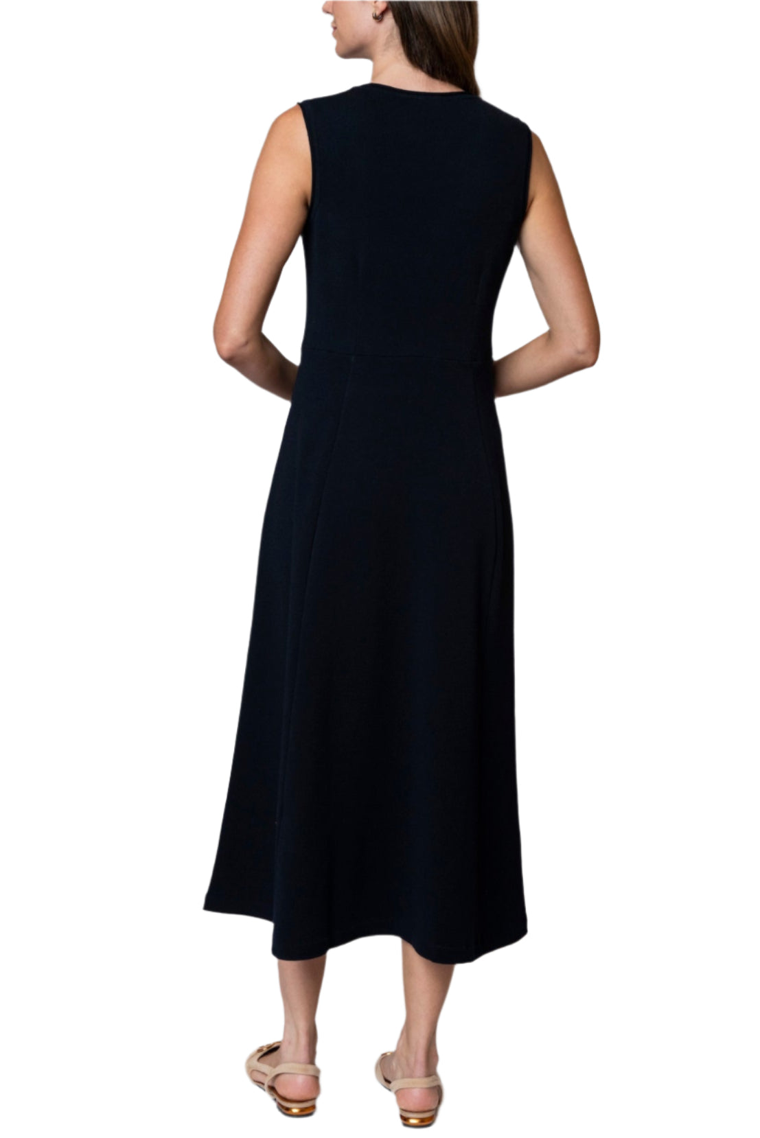 Mabel Maxi Sleeveless A-line Dress; Dark Navy (Ships on 4/30)