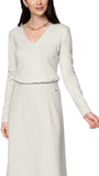 Viv Long Sleeve V-Neck Top, Mist