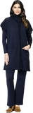 Monique Milano-Knit Boot Leg Pants; Dark Navy