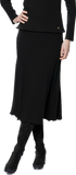 Georgia Pleated-Knit Midi Skirt; Black (ships after Oct 28)