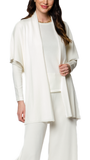 Melinda Belted Dropped Shoulder Cardigan; Winter White