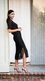 Sonia Milano Knit Sleeveless Sheath Dress; Black